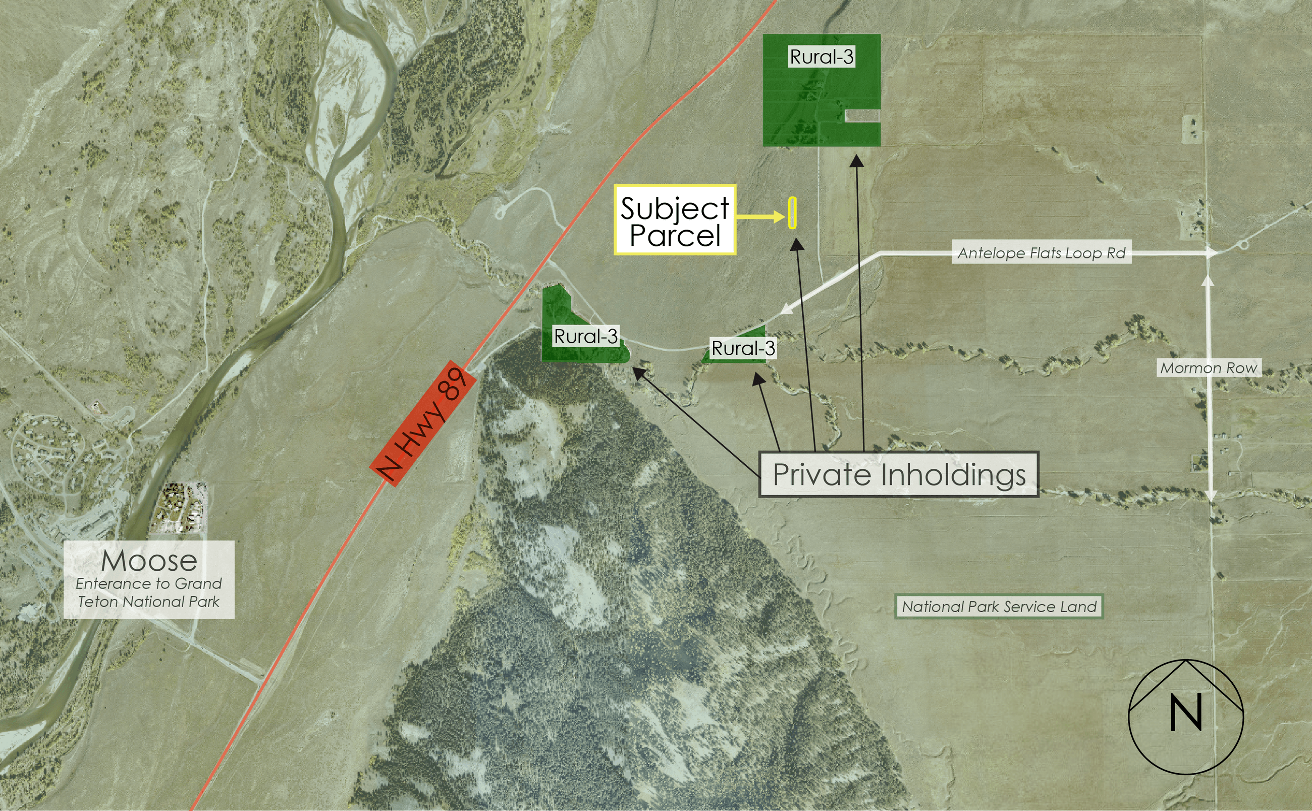 Moulton Inholding - Location